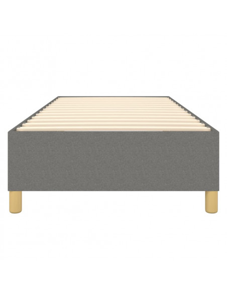 Giroletto a Molle Grigio Scuro 100x200 cm in Tessuto
