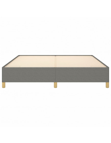 Giroletto a Molle Grigio Scuro 180x200 cm in Tessuto