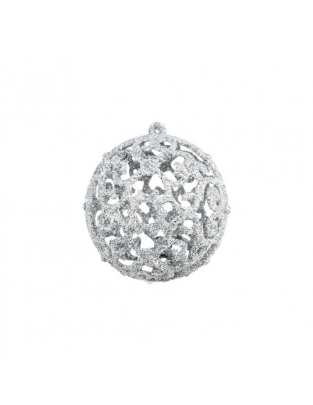 Set Palline di Natale 100 pz 3/4/6 cm Argento