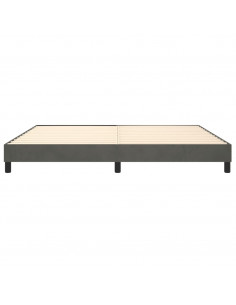 Giroletto a Molle Grigio Scuro 200x200 cm in Velluto