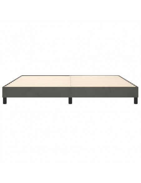 Giroletto a Molle Grigio Scuro 200x200 cm in Velluto