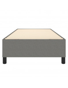 Giroletto a Molle Grigio Scuro 90x190 cm in Tessuto