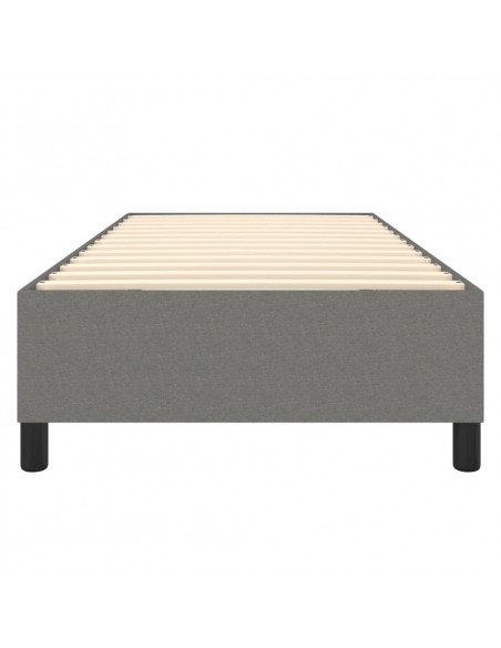 Giroletto a Molle Grigio Scuro 90x190 cm in Tessuto