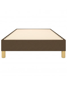 Giroletto a Molle Marrone Scuro 100x200 cm in Tessuto