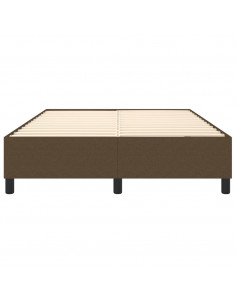 Giroletto a Molle Marrone Scuro 140x190 cm in Tessuto