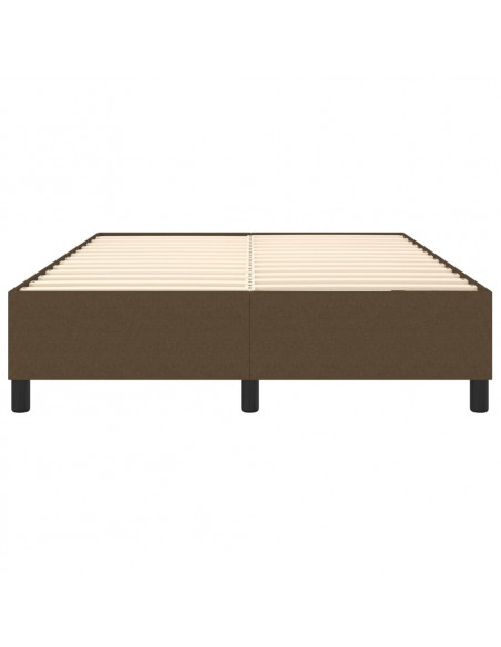Giroletto a Molle Marrone Scuro 140x190 cm in Tessuto