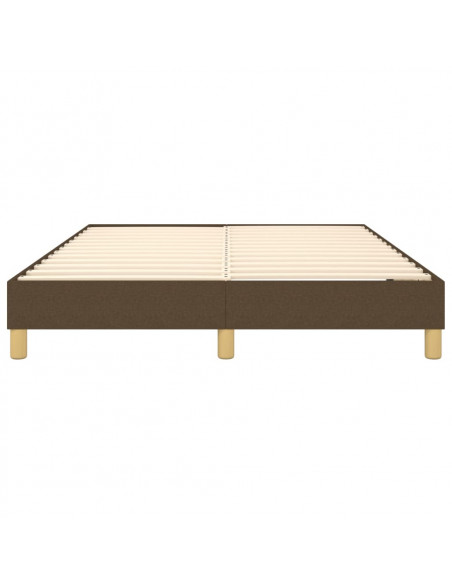 Giroletto a Molle Marrone Scuro 140x190 cm in Tessuto