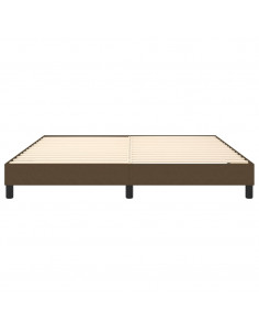 Giroletto a Molle Marrone Scuro 160x200 cm in Tessuto