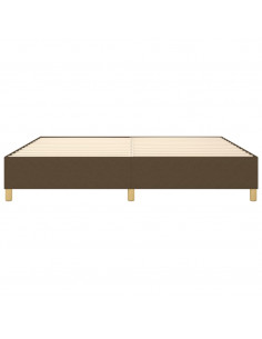 Giroletto a Molle Marrone Scuro 200x200 cm in Tessuto