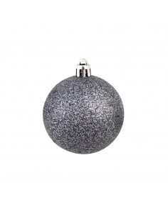 Set Palline di Natale 100 pz 3/4/6 cm Bianco/Grigio