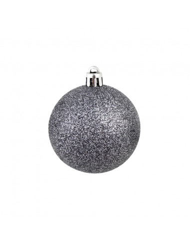 Set Palline di Natale 100 pz 3/4/6 cm Bianco/Grigio