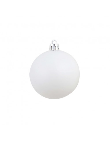 Set Palline di Natale 100 pz 3/4/6 cm Bianco/Grigio