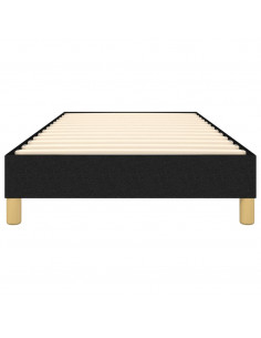 Giroletto a Molle Nero 100x200 cm in Tessuto