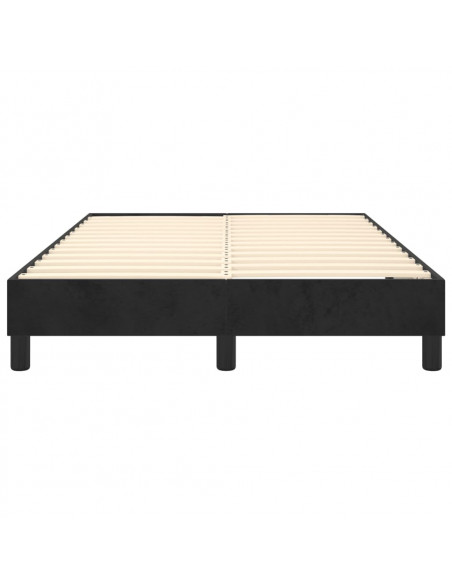 Giroletto a Molle Nero 120x200 cm in Tessuto