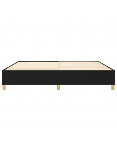 Giroletto a Molle Nero 140x190 cm in Tessuto