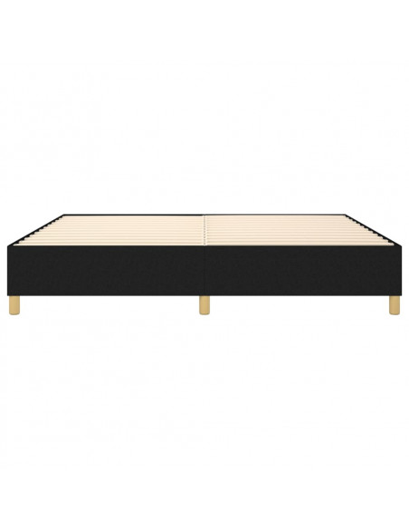 Giroletto a Molle Nero 140x190 cm in Tessuto