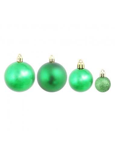 Palline di Natale 100 pz Rosso/Oro/Verde
