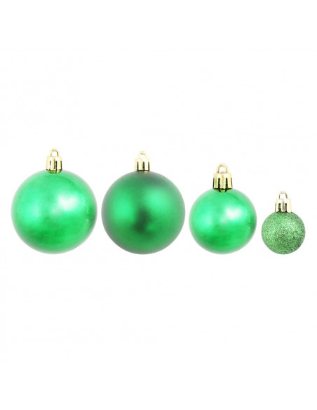 Palline di Natale 100 pz Rosso/Oro/Verde