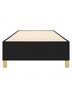 Giroletto a Molle Nero 80x200 cm in Tessuto