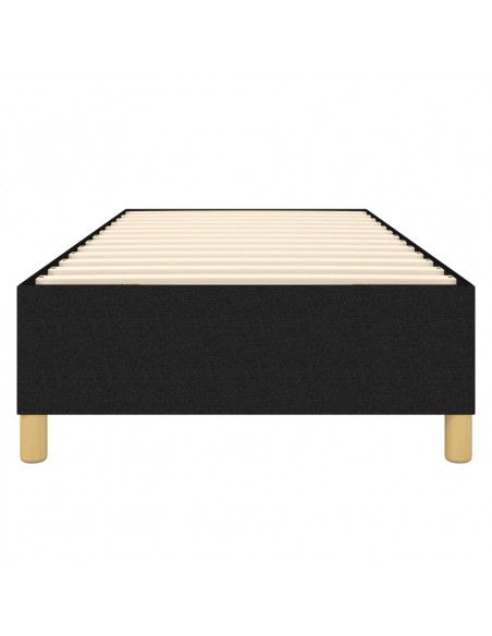 Giroletto a Molle Nero 80x200 cm in Tessuto