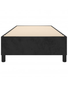 Giroletto a Molle Nero 80x200 cm in Velluto