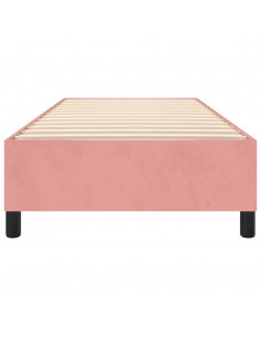 Giroletto a Molle Rosa 90x190 cm in Velluto