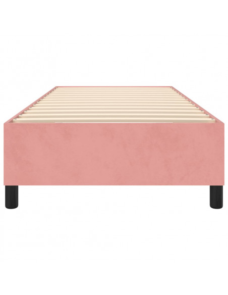 Giroletto a Molle Rosa 90x190 cm in Velluto