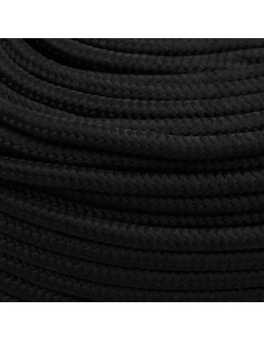 Corda da Lavoro Nera 10 mm 50 m in Poliestere