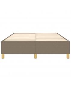 Struttura Letto a Rete a Molle Tortora 140x200 cm in Tessuto