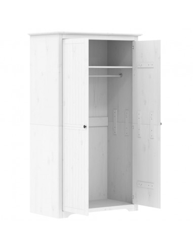 Armadio BODO 101x52x176,5 cm in Legno Massello di Pino Bianco