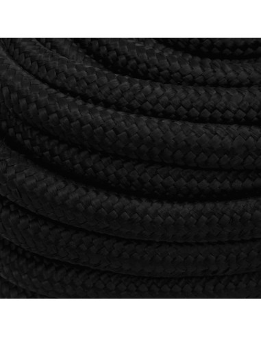 Corda da Lavoro Nera 20 mm 50 m in Poliestere