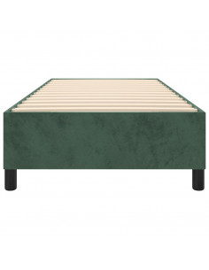 Giroletto a Molle Verde Scuro 100x200 cm in Velluto