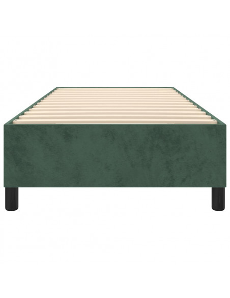 Giroletto a Molle Verde Scuro 100x200 cm in Velluto