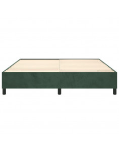 Giroletto a Molle Verde Scuro 160x200 cm in Velluto
