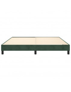 Giroletto a Molle Verde Scuro 180x200 cm in Velluto