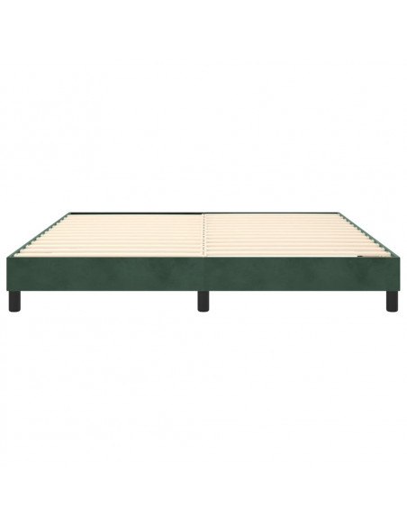 Giroletto a Molle Verde Scuro 180x200 cm in Velluto