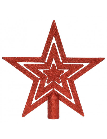 Set Addobbi di Natale 64 pz Rosso e Bianco