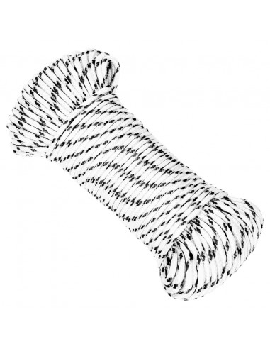 Corda Intrecciata per Barca Bianca 4 mm x 250 m Poliestere