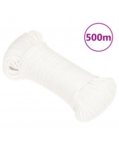 Corda Nautica Completamente Bianca 4 mm 500 m in Polipropilene 2