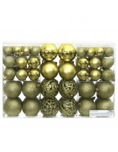 Palline di Natale 100 pz Verde Chiaro 3 / 4 / 6 cm 2