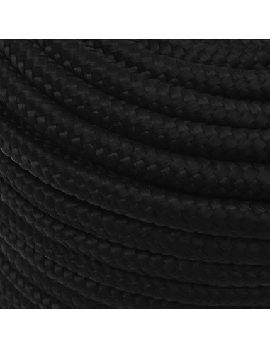 Corda da Lavoro Nera 12 mm 50 m in Poliestere