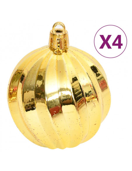 Set Addobbi di Natale 108 pz Oro e Rosso