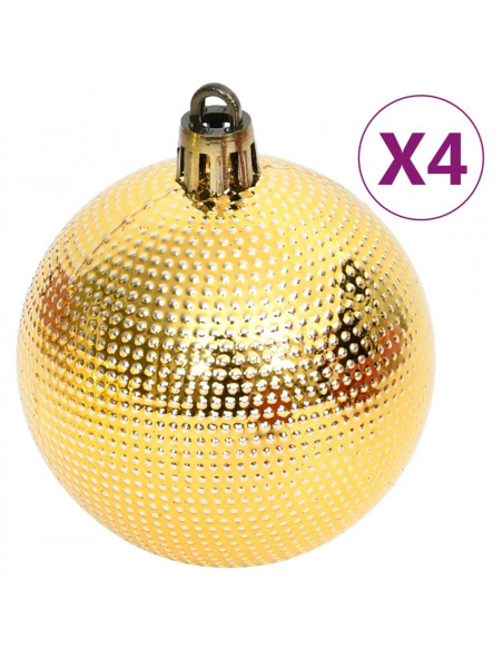 Set Addobbi di Natale 108 pz Oro e Rosso