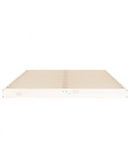 Giroletto Bianco 120x190 cm Small Double Legno Massello di Pino