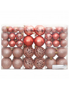 Palline di Natale 100 pz Rosa e Rosato 3 / 4 / 6 cm 2