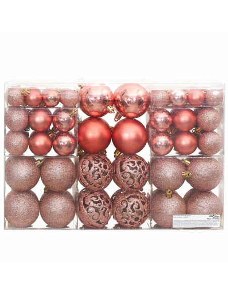 Palline di Natale 100 pz Rosa e Rosato 3 / 4 / 6 cm