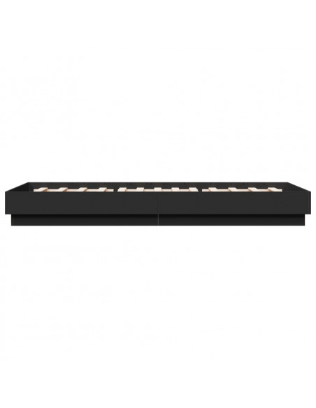 Giroletto con LED Nero 100x200 cm