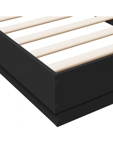 Giroletto con LED Nero 100x200 cm