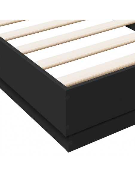 Giroletto con LED Nero 100x200 cm
