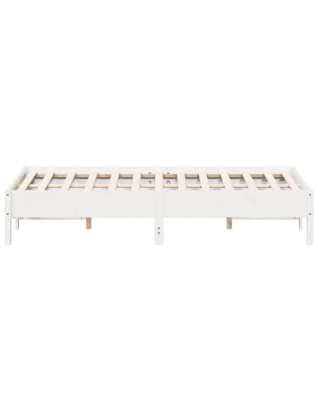 Giroletto Bianco 160x200 cm in Legno Massello di Pino